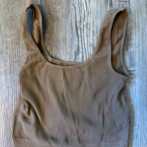 Small Rue21 Ribbed Brown Tank Top